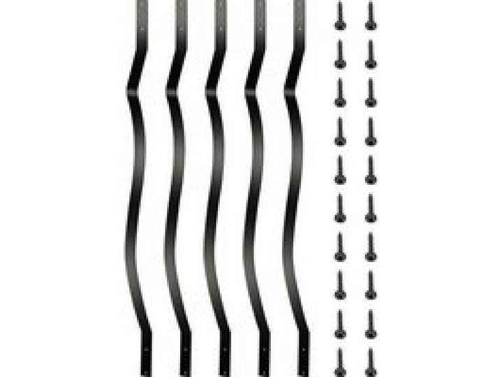 VEVOR Terrassenbaluster, 51er-Packung Metall-Terrassenspindeln, 32,25 x 1 Treppenbaluster mit Schrauben, Eisen-Terrassengeländer für Holz- und Verbundterrassen, stilvoller Baluster für Außentreppenterrassen