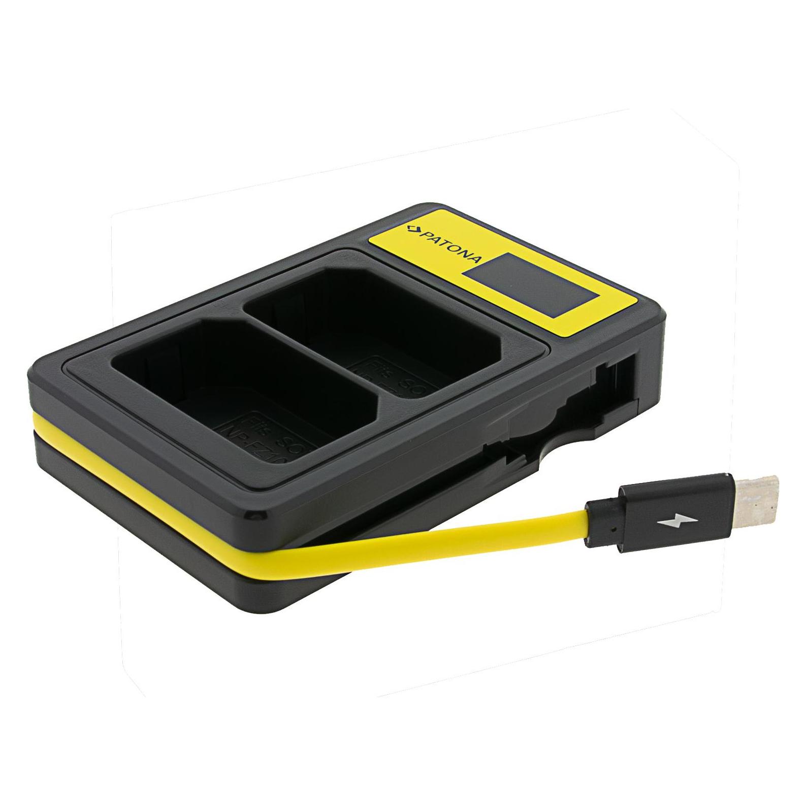 Patona Smart Dual LCD USB Sony NP-FZ100 (Kamera Akku Ladegerät) (141683)