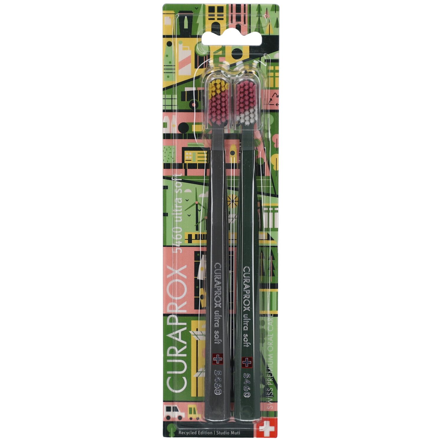 Curaprox Duo Recycled Edition 2025 2 Stk St Zahnbürste