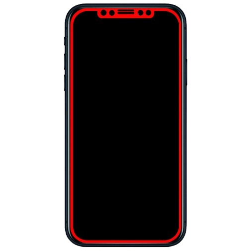 Mobilize Edge-To-Edge Glas Displayschutzfolie Schwarz Apple iPhone XR/11