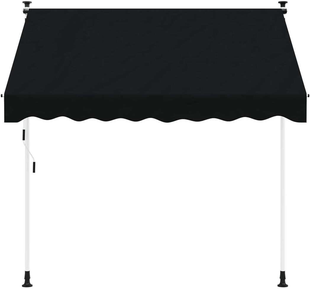 VidaXL Retractable Black 300cm H x 300cm W x 115cm D