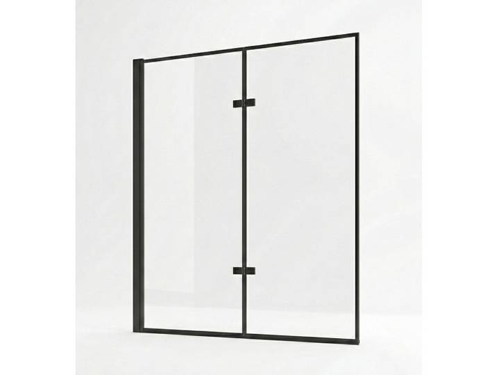 Badplaats Badewanne Medal 2 Teile cm Schwarz - 120 x 140 cm, Glas, Rechteckig, 120x140 cm, Badezimmer, Baden & Duschen, Badewannenaufsatz
