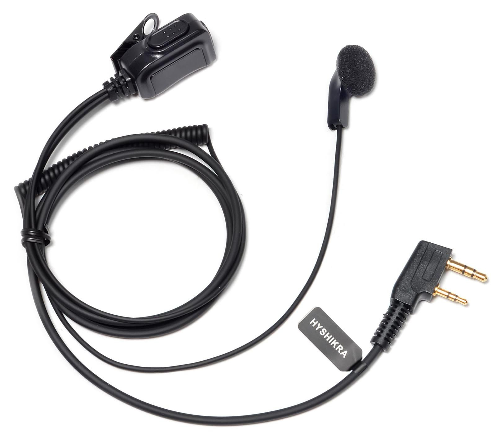 Selius In-ear bedrade oortelefoon met microfoon voor 2-pins Walkie Talkie