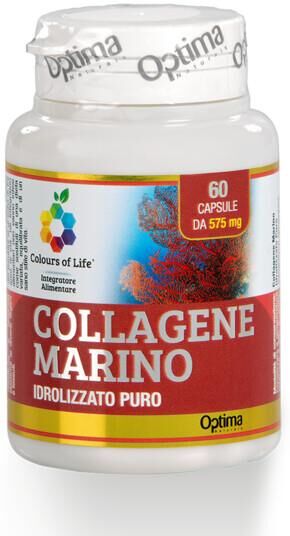 Colours of Life Optima Collagene Marino Integratore Pelle e Ossa 60 Capsule