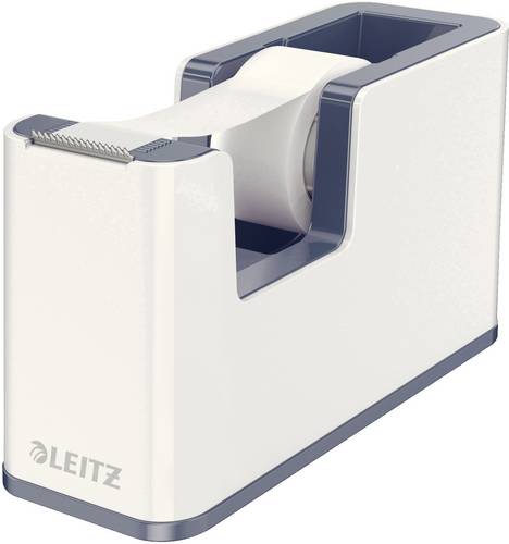 Leitz Klebeband-Abroller WOW Duo Colour Weiß, Grau Rollenbreite (max.): 19 mm Rollenlänge (max.) 33 m