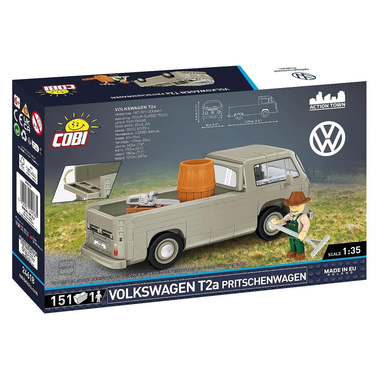 Cobi VOLKSWAGEN /24618/ T2A PRITSCHENWAGEN 152 KL. (COBI-24618)