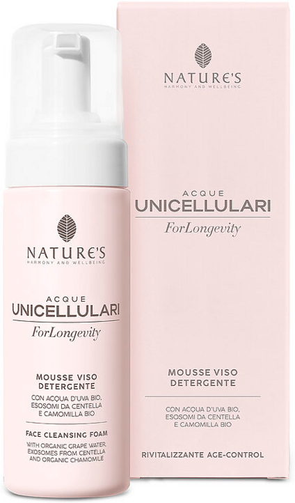 Nature's Acque Unicellulari For Longevity Mousse Viso Detergente