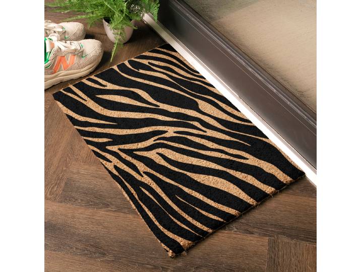Paillasson IMG-ZEBRA 40 x 1 x 60cm Marron/Noir