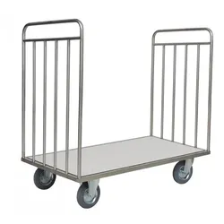 Transportwagen Novocal TRE80 Edelstahl Transportwagen ohne Rückwand