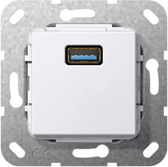 Gira Anneau de fixation encastré USB A rws Adaptateur de genre 568203 (568203)