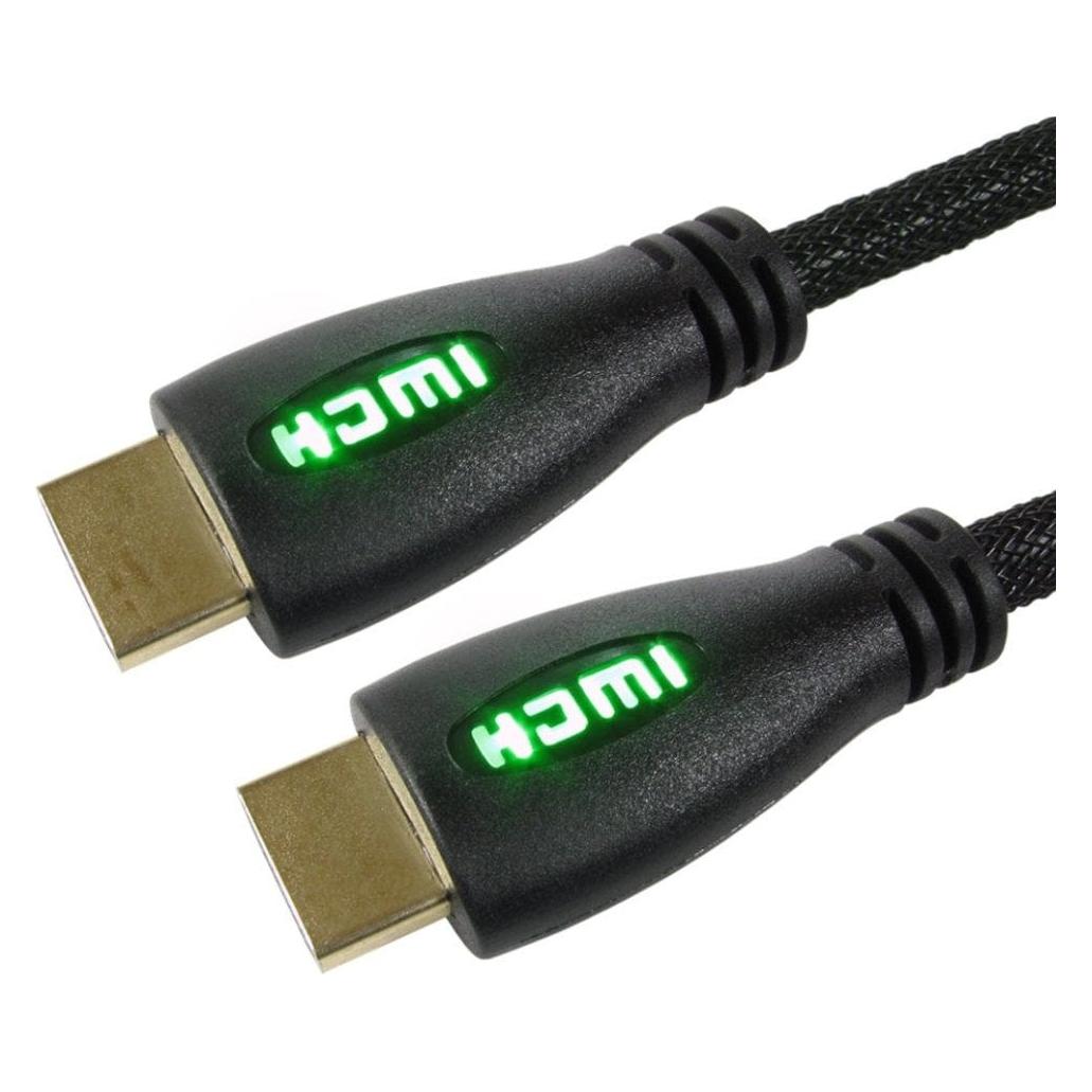 Cables Direct CDL 2m HDMI Cable with Green LED (2 m) (99HD4-02GN)