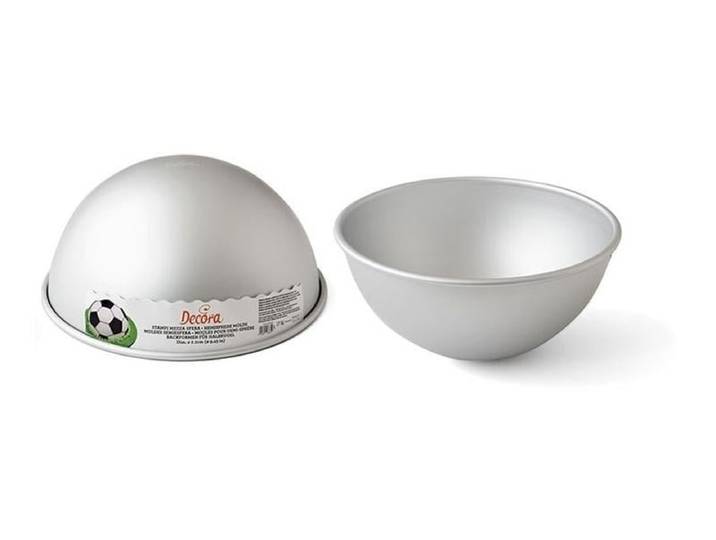 Backform Decora Halbkugel, Ø 18 cm, 1 Stück , silber (silberfarben), Ø:18cm, Aluminium, Küchenformen, Backform