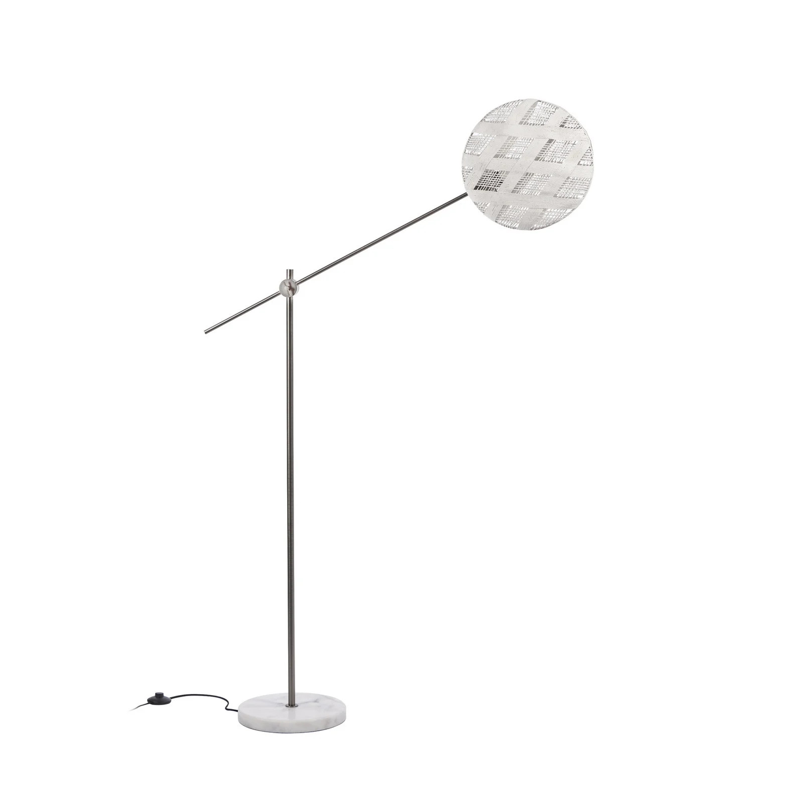 Forestier Chanpen M vloerlamp, ijzer/wit, Hoogte: 170 cm