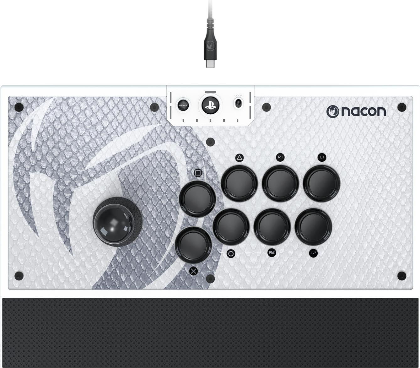Nacon Daija Arcade Stick Zwart Wit Compatibel met PC PlayStation 4 en PlayStation 5