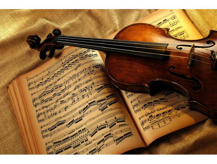 Papermoon VIOLINE-MUSIK KUNST RETRO VINTAGE GEIGE INSTRUMENT STEG