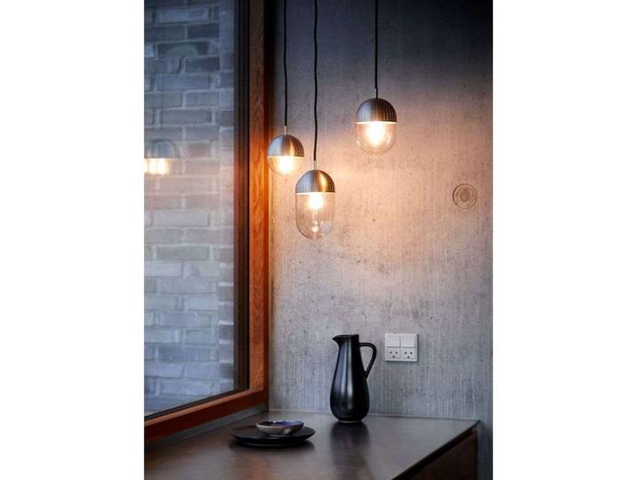 Dot Suspension Medium Satin/Smoke - Woud - Salon / séjour - Design - Métal