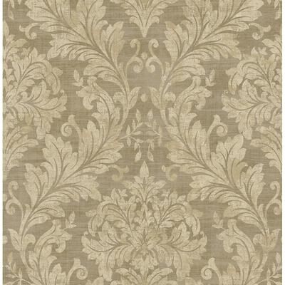 Seabrook Designs Callaway Damask Unpasted Wallpaper
