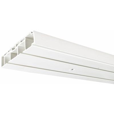 Gardinenstange LIEDECO Gr. 3, weiß, L:180cm, Kunststoff, Gardinenstangen