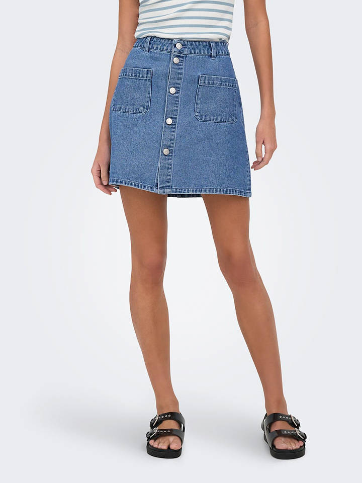 JDY Jeans-Rock in Blau - M