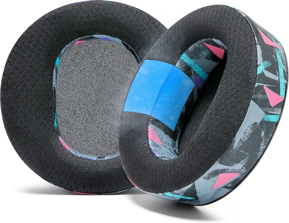 Wicked Cushions Koelgel Oorkussens voor Audeze Maxwell - 90's Black
