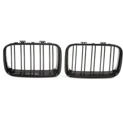 Sportgrill Kühlergrill Doppelsteg passend für BMW 3er E36  96-00 glanz schwarz