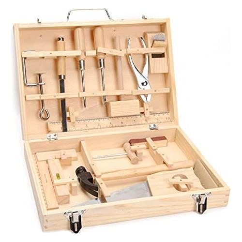 Werkzeugkasten aus Holz, 16-tlg. (16 Teile) (37215433)