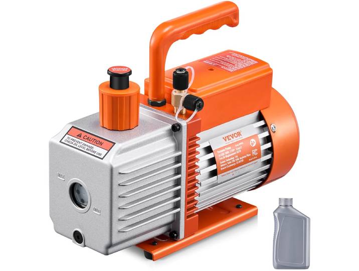 VEVOR VacuüMpomp 6 CFM HVAC 2-Traps DraaischuifvacuüMpomp VacuüMpomp