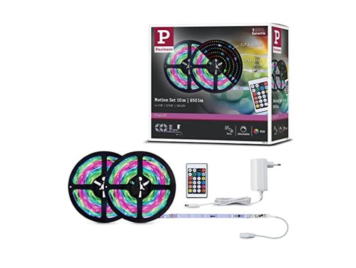 Kit Paulmann SimpLED Motion 10 m RGB KIT COMPLET - Kit complet comprenant une bande LED\, un bloc d'alimentation et une télécommande