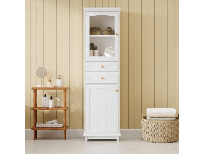 Meuble - 45x36 - Tiroirs Portes montage facile haute qualité pratique au quotidien - Blanc - Pour Maison - Référence 1085