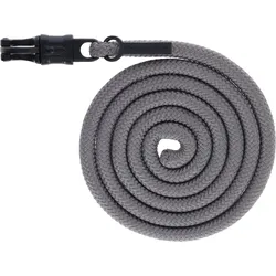Covalliero Führstrick steel grey Anniversery H/W 2025 mit Karabiner oder Panikhaken, Größe: Karabinerhaken