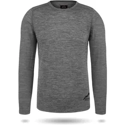 Normani, Herren, Funktionsshirt, Herren Merino Langarm Melbourne (6XL), Grau