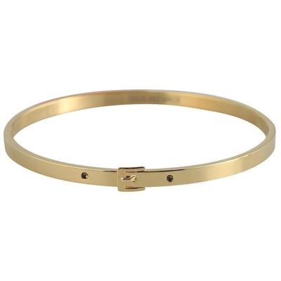 Armreif ADELIA´S "Armband – Armreif aus Edelstahl Ø 6,4 cm cm", gold, Armbänder, Damen, 22cm, Edelstahl, Armreif, Schöne Geschenkidee zum einen besonderen Tag