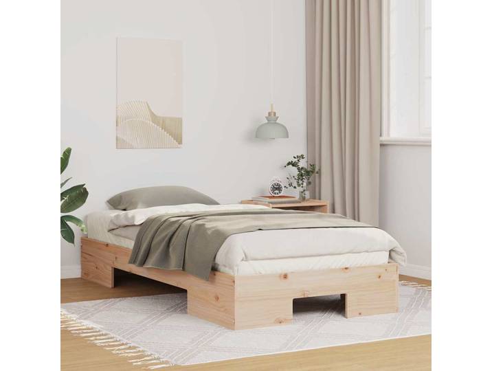 vidaXL Bettgestell Braun 90 x 200 cm