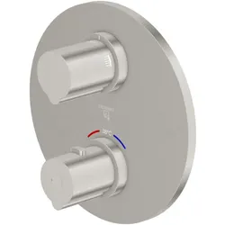 Steinberg Serie 260 Fertigmontageset 10041333BN für Unterputzthermostat, Brushed Nickel