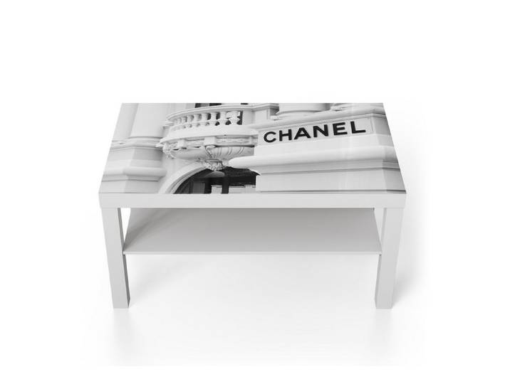 DEQORI Couchtisch 'Chanel Eleganz', Glas Beistelltisch Glastisch modern