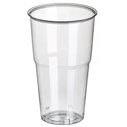 Nvase Kaltgetränkebecher aus PLA 0,3 L 50 Stück kompostierbar mit Füllstrich und Schaumrand Trinkbecher Einwegbecher PLA-Becher