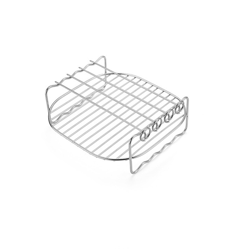 INF Dubbellaags roestvrijstalen elektrische grill en friteuse accessoires 6 inch