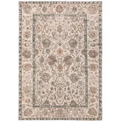 benuta Pop Waschbarer Kurzflor Teppich Mara Beige 120x170 cm - Moderner Kurzflor-Teppich für Wohnzimmer