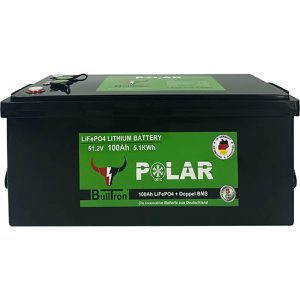 Bulltron LiFePO4-Akku LI100B200-48-P, 100 Ah, 48 V, mit Batterie-Management-System & Bluetooth