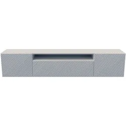 LOWBOARD CAVA 200/41/40 cm, Hängender TV-Schrank Weiß