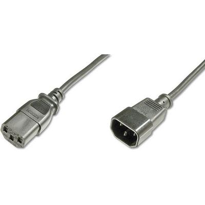 Digitus Strom Kabel [1x Kaltgeräte-Stecker C14 - 1x Kaltgeräte-Buchse C13] 5.00 m Schwarz