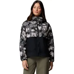 COLUMBIA Damen Schlupfjacke Spire Valley Printed Windbreaker, Größe S in Schwarz Schwarz