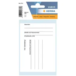 Herma Selbstklebende Textetiketten Paketadressen/Versandzettel »5731« weiß