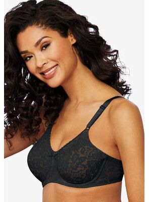 Plus Size Women's Lace 'n Smooth® Bra 3432 by Bali in Black (Size 34 C)