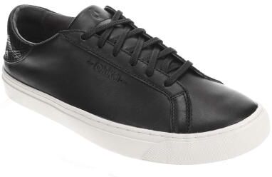 OluKai Kou Lace-Up (Men's) Casual Shoes in Lava Rock, Size 10 M, Leather