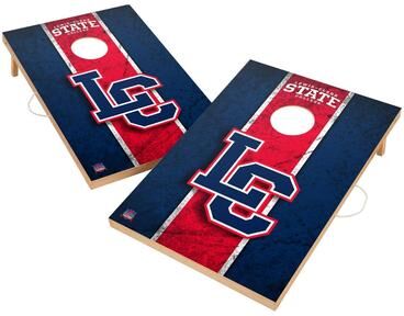 Skip's Garage Vintage Lewis Clark State Warriors Regulation 2x4 Cornhole Set