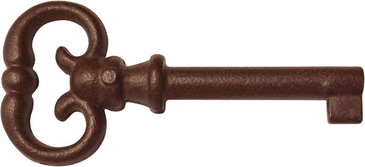 Antieke Decoratie Sleutel Zamak - Rustiek Vintage Sleutel voor Meubels, Kasten en Garlands - Keuze uit Antiek Messing, Oud IJzer of Zwart