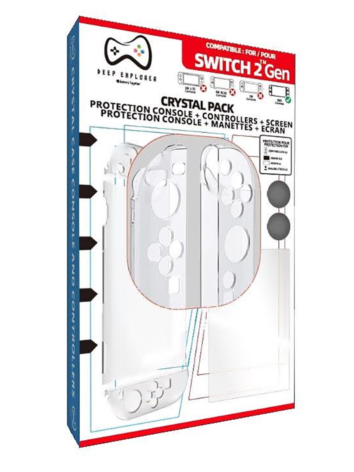 Deep Explorer Crystal Pack - 6-in-1-Schutz - Cover - Nintendo Switch 2