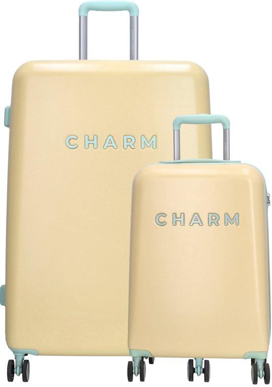 Charm London Hardcase Koffer 2-teilig, 111,2 l, Softgelb