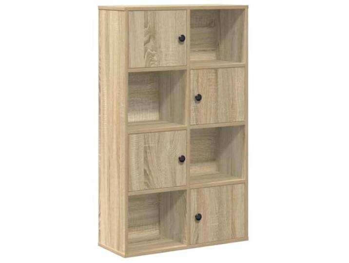 Kaorsrow Standregal Sonoma Eiche 60x24x101,5 cm Holzwerkstoff Kompakter Lagerschrank mit Tür für Wohnzimmer und Büro, ideal für Bücher, Pflanzen und Dekoration.
